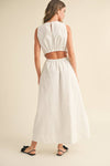 OPEN BACK WOVEN DRESS