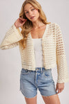 OPEN-KNIT CROCHET CARDIGAN