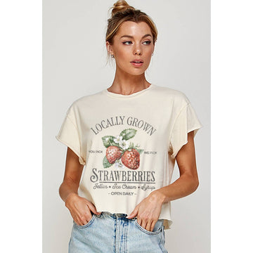 LOCALLY GROWN STRAWBERRY CROP TOP
