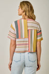 MIXED STRIPED TEE