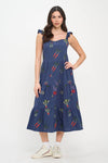 VEGGIE GARDEN EMBROIDERED DRESS