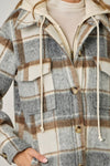 TWOFER HOODIE PLAID JACKET