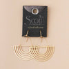 SOLAR RAYS GOLD EARRINGS