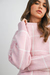 CHECKERED KNIT SWEATER