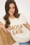 MIMOSA PLEASE SHORT SLEEVE SWEATER