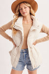 FUNNEL NECK PUFFER VEST