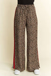 LEOPARD TROUSER RED PANEL