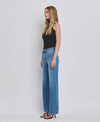 HIGH RISE MEDIUM WASH WIDE JEANS