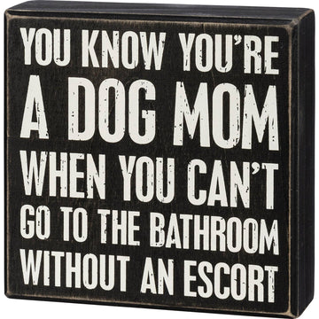 WITHOUT AN ESCORT BOX SIGN