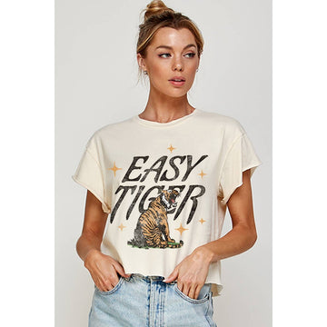 EASY TIGER GRAPHIC CROP