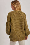 CHUNKY CABLE KNIT CARDIGAN
