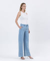 SIDE POCKET WIDE JEANS