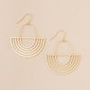 SOLAR RAYS GOLD EARRINGS