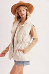 FUNNEL NECK PUFFER VEST