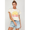HERE COMES THE SUN CROP TOP