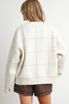 CHECKERED KNIT SWEATER