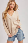 V-NECK KNIT SWEATER