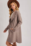 OPEN FRONT LONGLINE CARDIGAN