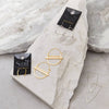 SOLAR RAYS GOLD EARRINGS