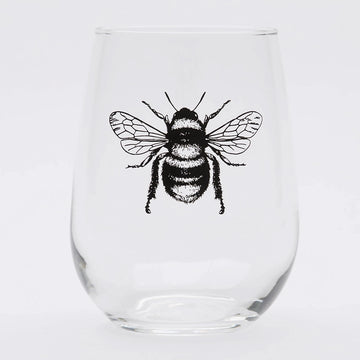 BEE WINE GLASS
