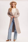 FUZZY KNIT SWEATER CARDIGAN