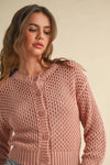 CROCHET BUTTONDOWN CARDIGAN