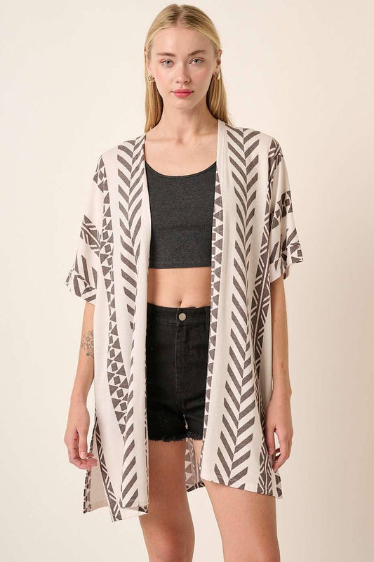 TRIBAL PRINT CARDIGAN