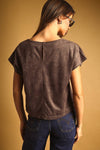 SUEDE CROP TOP