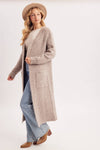 FUZZY KNIT SWEATER CARDIGAN