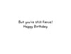 AGING IS A DRAG BIRTHDAY CARD