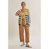 MULTI STRIPE CARDIGAN