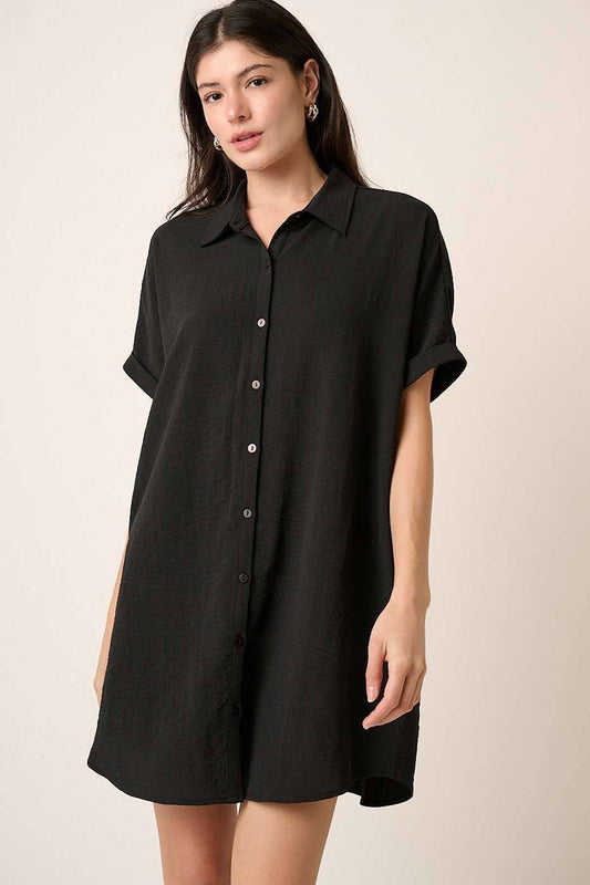 AIRFLOW MINI SHIRT DRESS