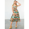MULTICOLOR TIERED DRESS