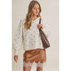 POLKA DOT COTTON SWEATER