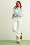ROUND NECK KNITTED TOP