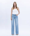 HIGH RISE LIGHT WASH WIDE JEANS