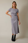 TIE SLIT MAXI DRESS
