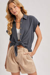 BUTTON UP COTTON SHIRT