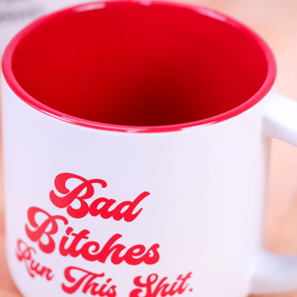 BAD BITCHES RUN THIS SHIT MUG - Thumbnail 2