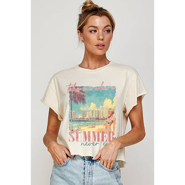 SUMMER NEVER ENDS CROP TOP