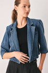 DENIM CROP JACKET
