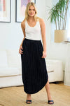 CRINKLE SUEDE SKIRT