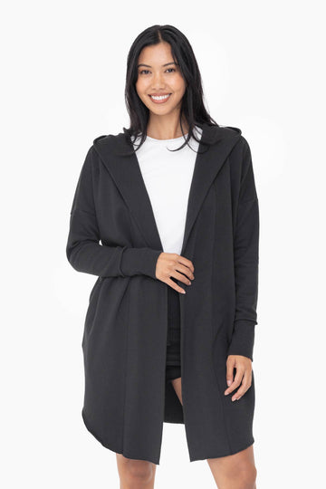 LONGLINE HOODIE CARDIGAN