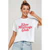 SLOW MORNING CLUB CROP TOP