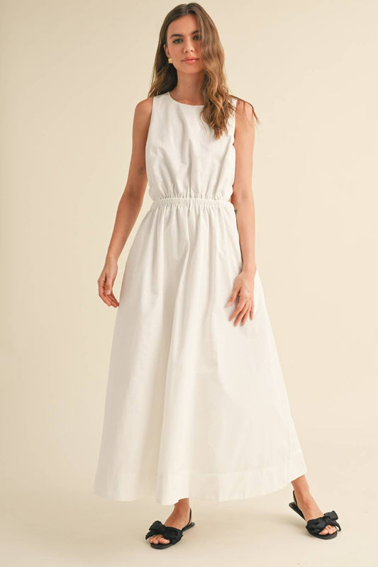 OPEN BACK WOVEN DRESS