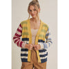 MULTI STRIPE CARDIGAN