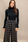 WOVEN PLAID PANT