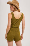 SLEEVELESS KNIT ROMPER