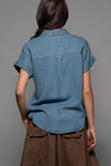 COLLAR DENIM SHIRT
