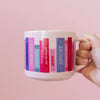 BOOK TOUR PINK BOOKSHELF MUG
